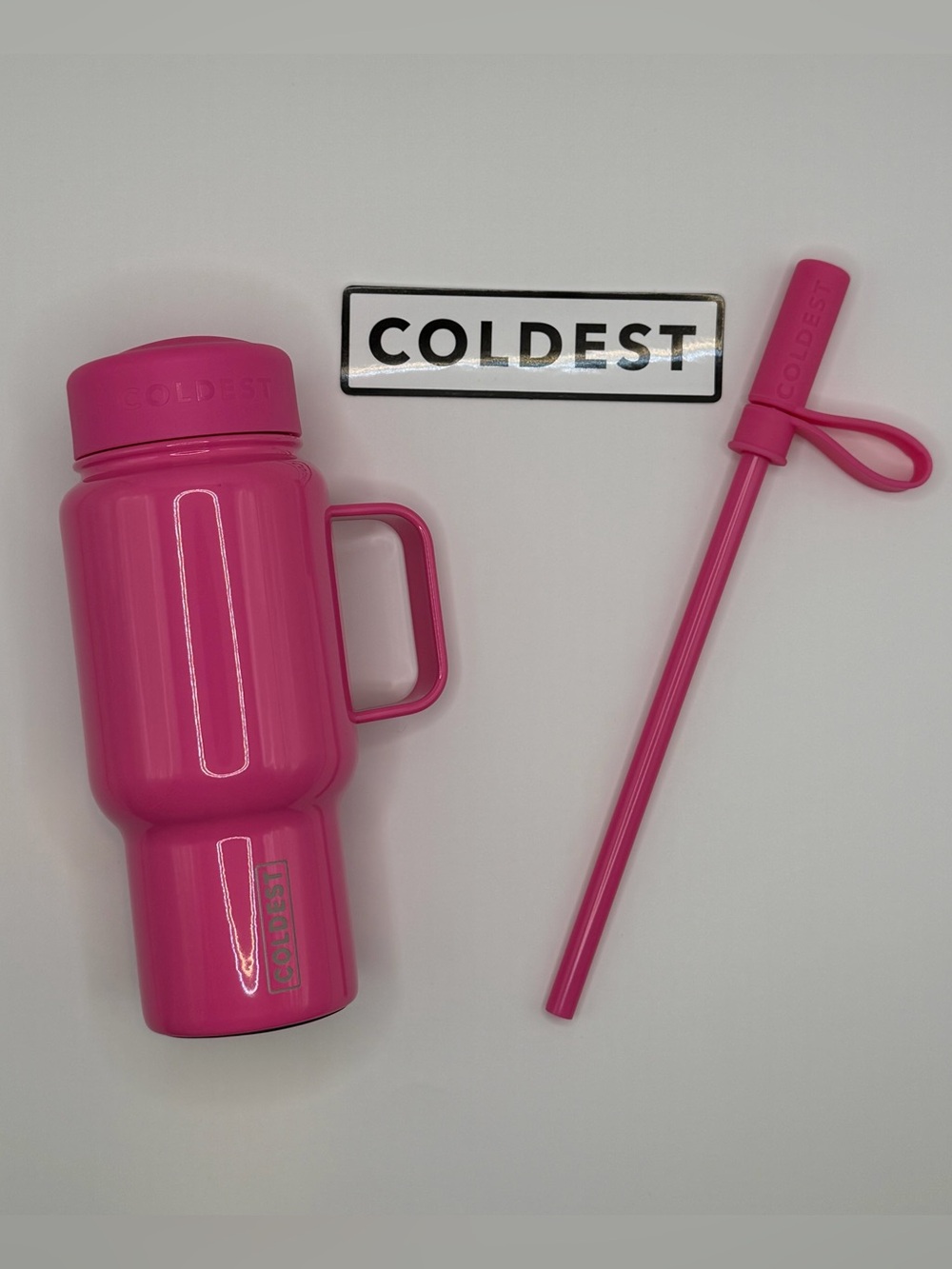COLDEST Tiny Collectible 6oz Mini Bottle- Glossy Pink LIMITED EDITION NIB